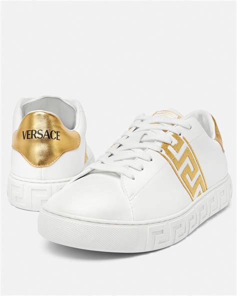 greca fendi|Versace Greca Embroidered Sneakers .